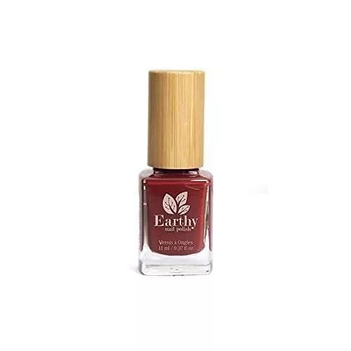 Vernis Naturel Rouge Rubis Earthy Nail Polish | Teinte Éclatante et Écologique