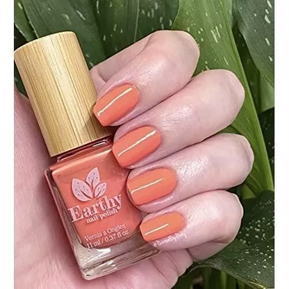 Vernis Naturel Récif de Corail Earthy Nail Polish | Teinte Vibrante et Brillante