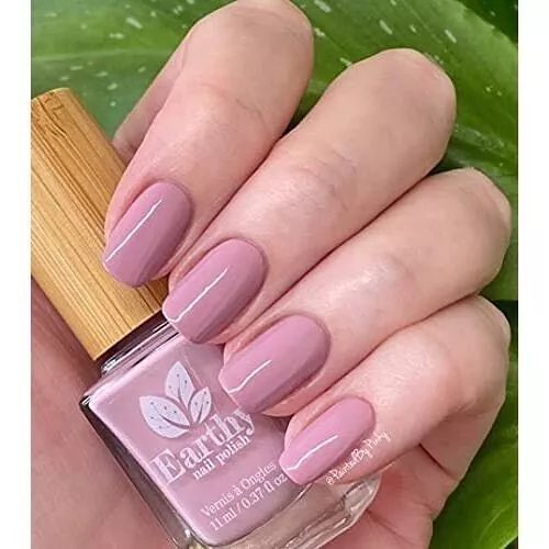 Vernis Naturel Lilas Brumeux Earthy Nail Polish | Finition Brillante & Durable