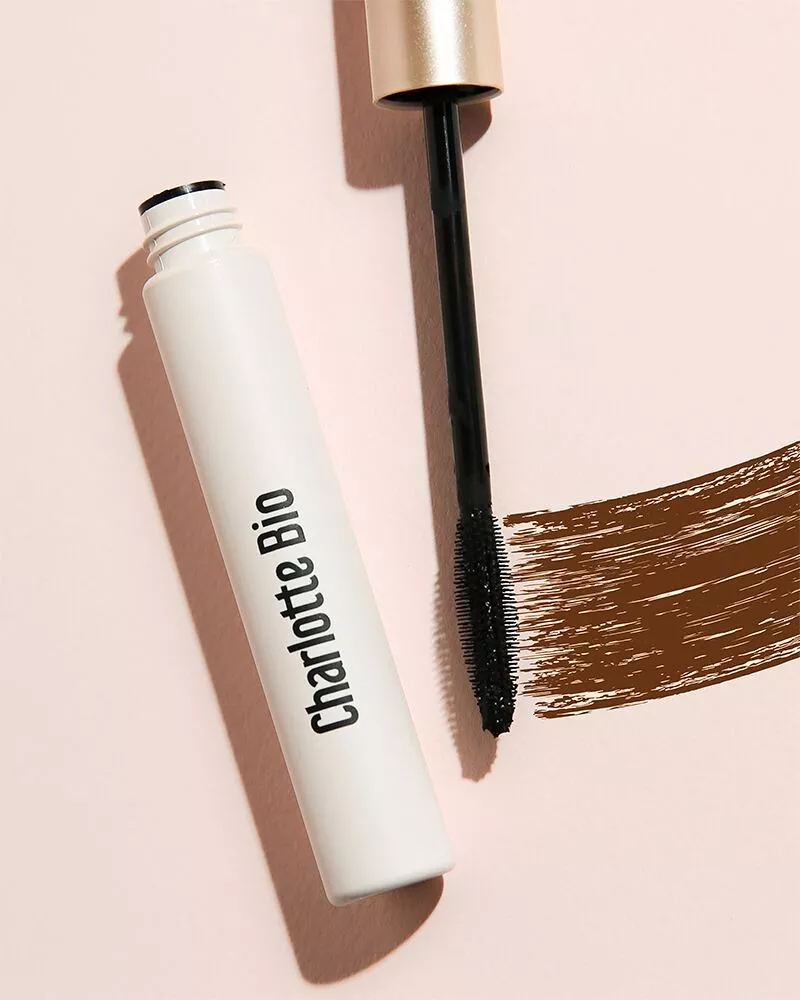 Mascara Volume Boost Naturel Marron Bio Charlotte | Regard Captivant & Longue Tenue | Certifié Bio & Vegan