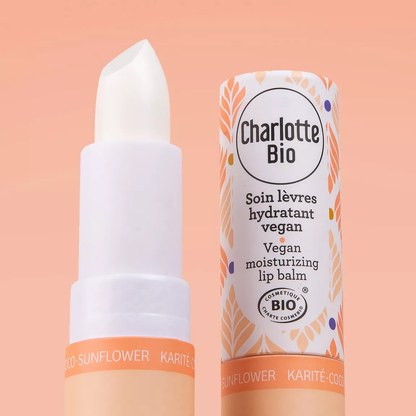 Stick Lèvres Hydratant Bio & Vegan Charlotte Bio | Beurre de Karité, Coco, Tournesol