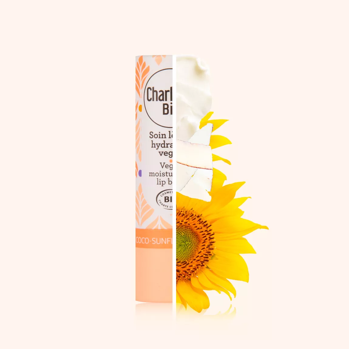 Stick Lèvres Hydratant Bio & Vegan Charlotte Bio | Beurre de Karité, Coco, Tournesol