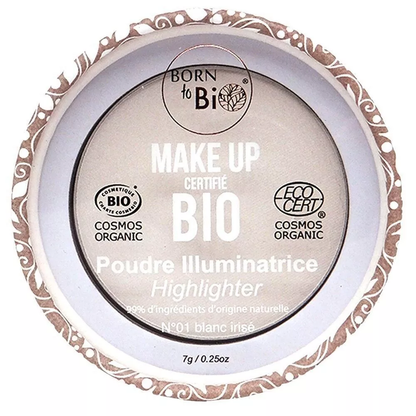 Poudre Illuminatrice Bio Blanc Irisé – Éclat Naturel & Certifiée Ecocert