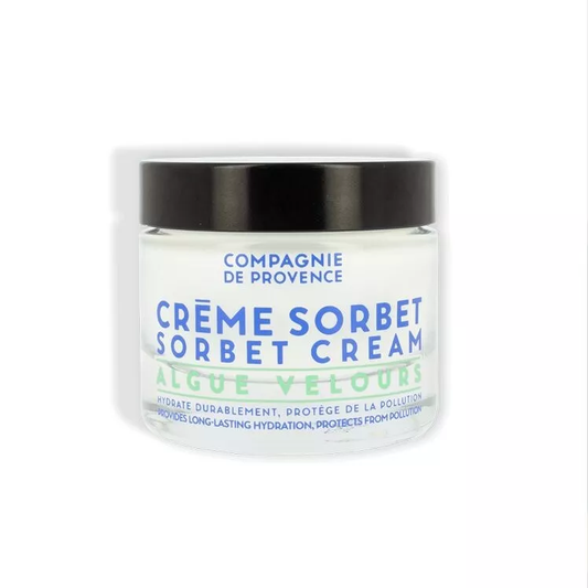 Crème Sorbet Hydratation Visage 50ml - Algue Velours & Huiles Végétales - Compagnie de Provence