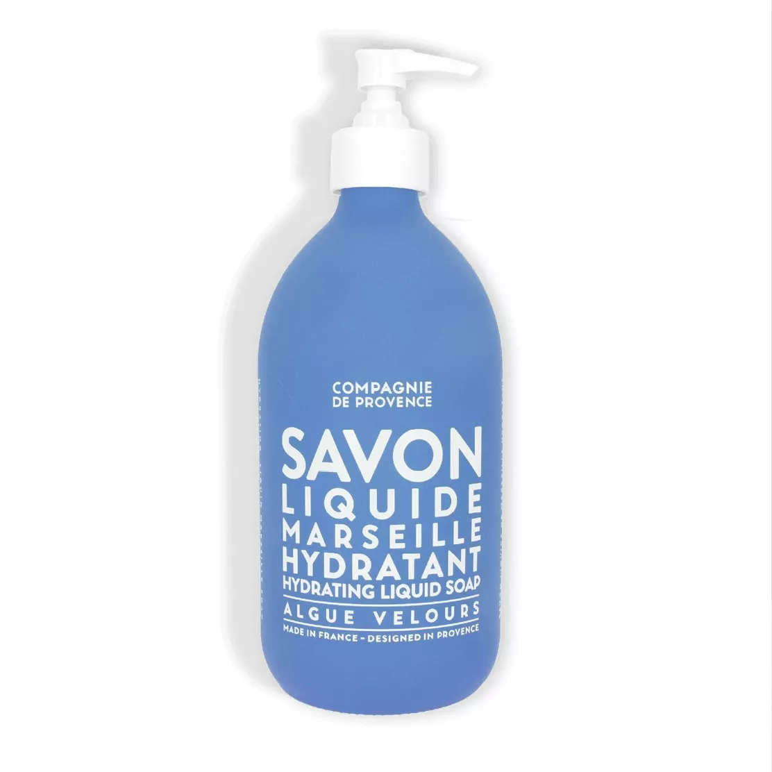 Savon Liquide de Marseille Hydratant 495ml - Rechargeable - Enrichi en Algue Velours de Méditerranée - Compagnie de Provence