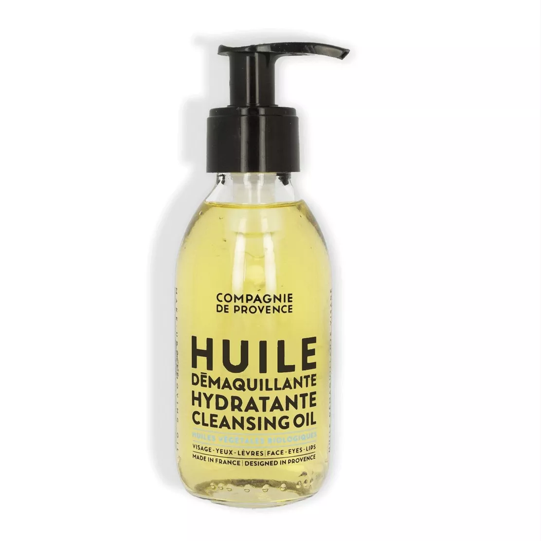 Huile Démaquillante Hydratante 140ml - Visage, Yeux et Lèvres - Compagnie de Provence