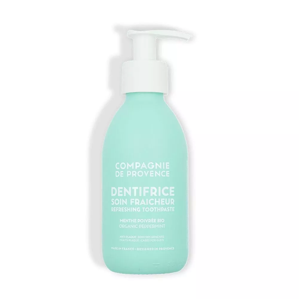 Dentifrice Soin Fraîcheur Bio 180ml Rechargeable - Fluor & Menthe Poivrée - Compagnie de Provence