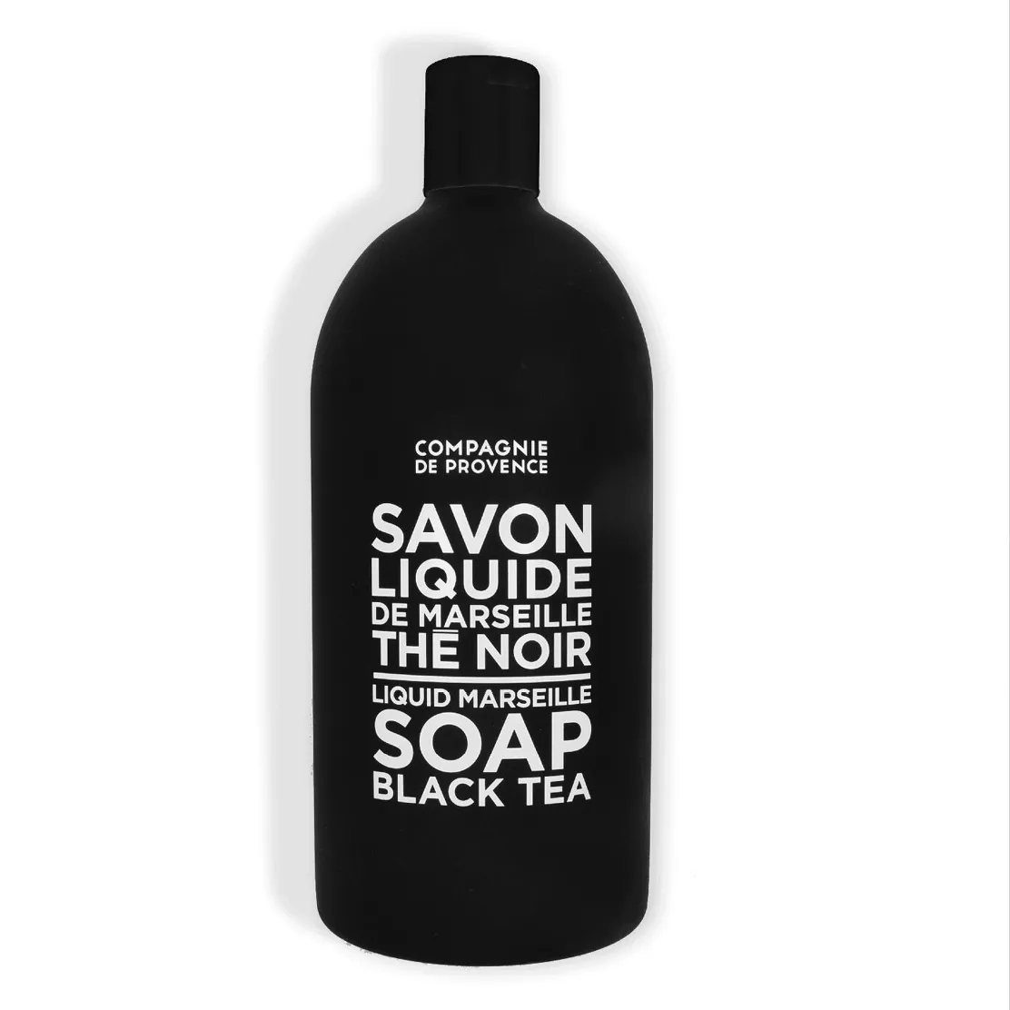 Recharge Savon Liquide de Marseille Thé Noir 1L - 97% Naturel - Compagnie de Provence