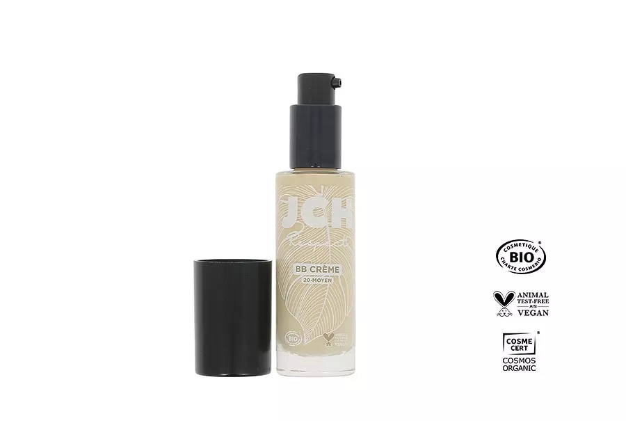 BB Crème Bio Végan Moyen 30ml - JCH Respect - Hydratation et Correction des Imperfections