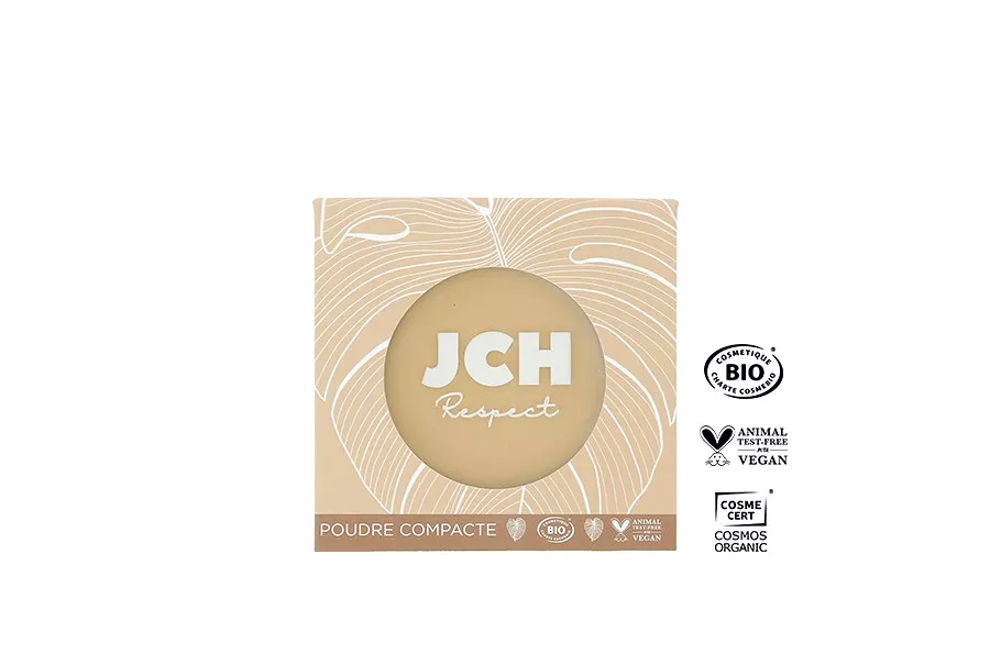 Poudre Compacte Bio Végan 9g - JCH Respect - Teint Unifié et Matifié