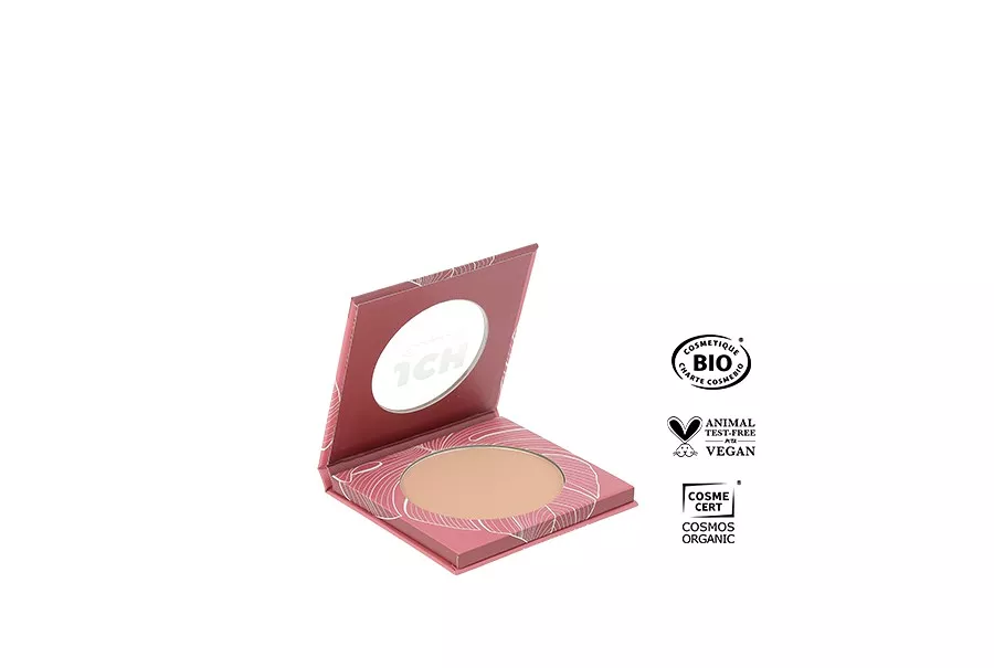 Blush Bio Végan Pêche 9g - JCH Respect - Effet Bonne Mine et Teint Éclatant