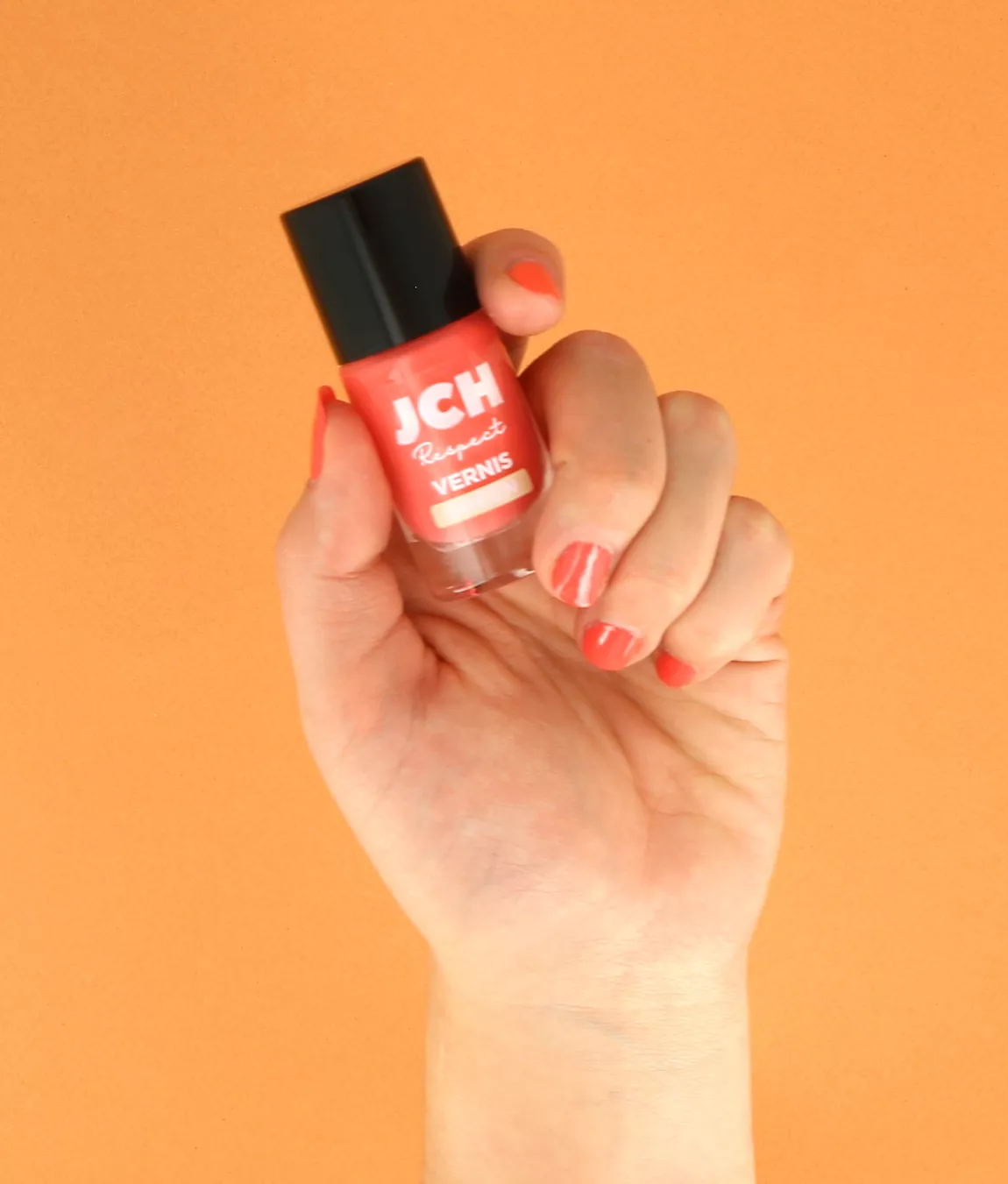 Vernis Vegan Corail JCH Respect – 8ml | Couleur Vibrante & Naturelle