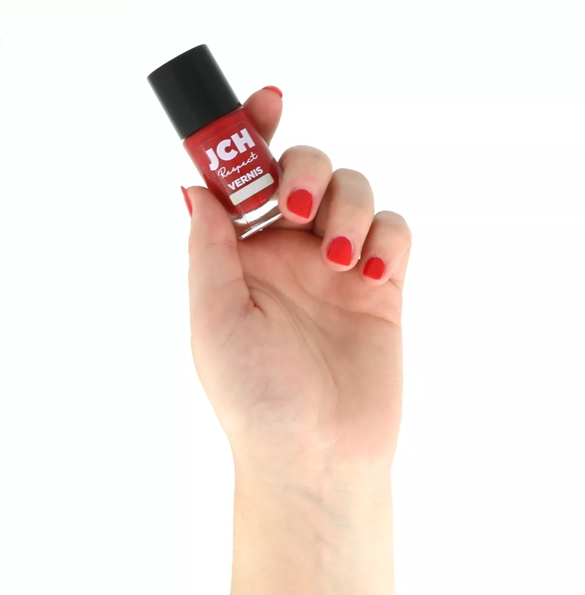 Vernis Vegan Rouge Intense JCH Respect – 8ml | Manucure Éthique et Élégante