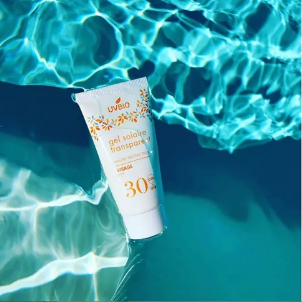 Gel Solaire Bio SPF 30 Transparent Visage - Protection UVA/UVB | UVBIO