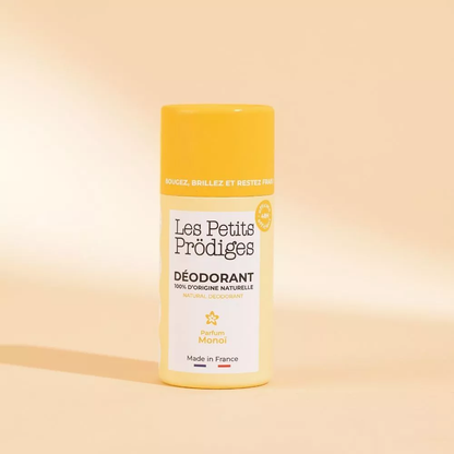 Déodorant Solide Monoï 40g – 48h d'Efficacité | 100% Naturel, Zéro Plastique | Les Petits Prödiges