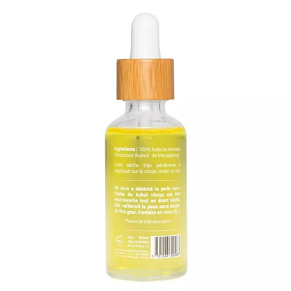 Huile Sèche de Kukui MIRA 30 ml – Nourrissante & Raffermissante