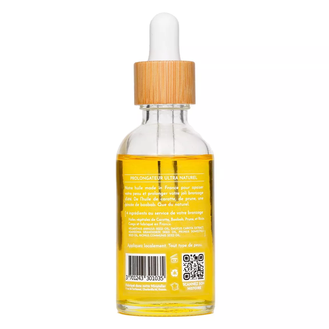 Huile Après-Soleil Naturelle MIRA – Prolongateur de Bronzage 50 ml 