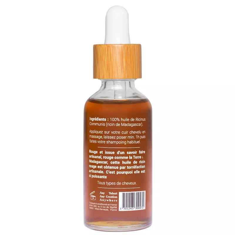 Huile de Ricin Rouge MIRA – Cheveux, cils, ongles – 50 ml