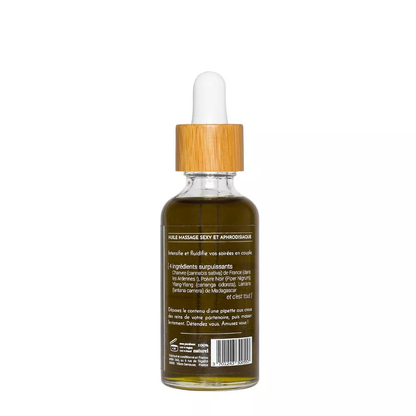 Huile de massage Chanvre & Ylang MIRA – Sensuelle & naturelle 50 ml