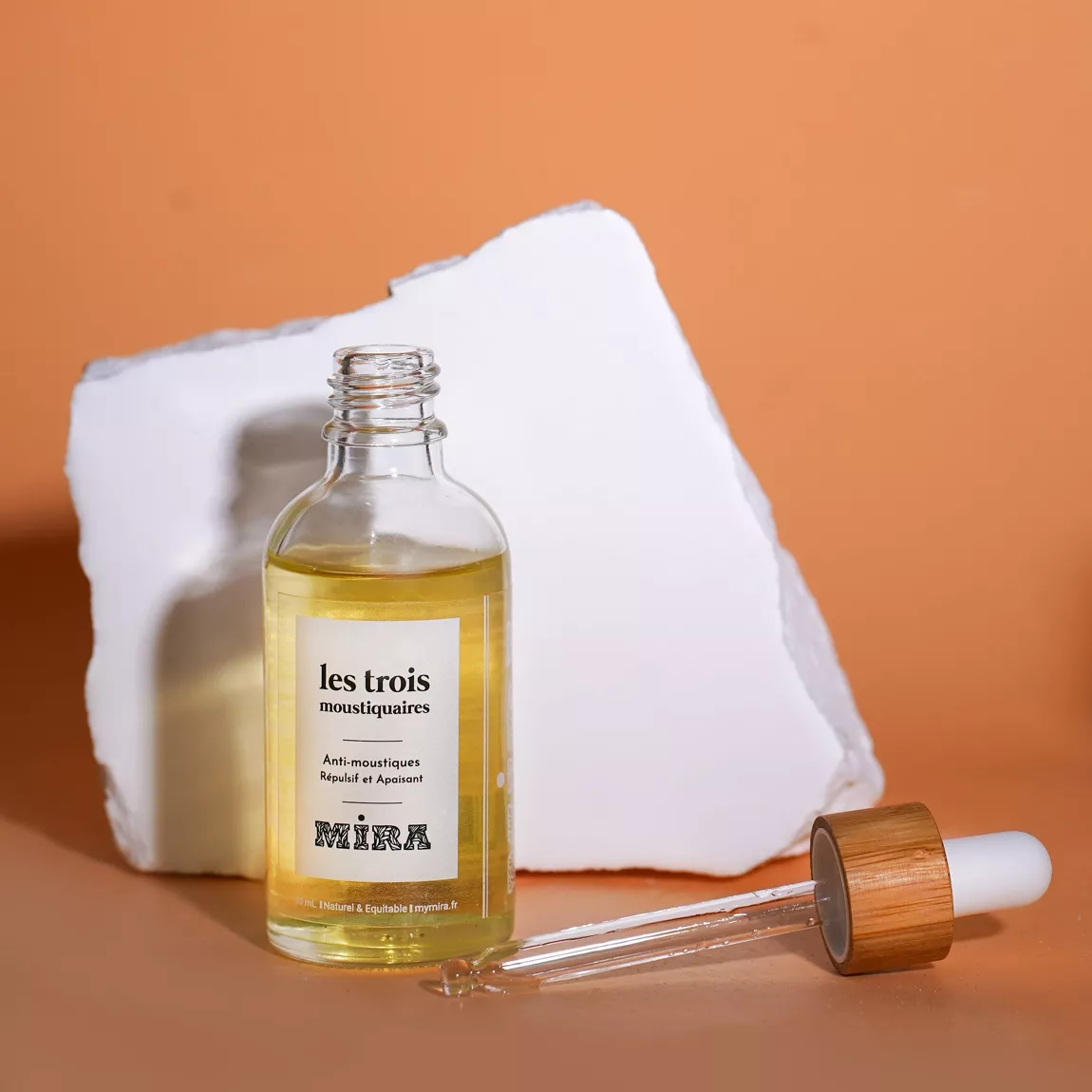 Huile anti-moustiques MIRA – Géranium, citronnelle & niaouli – 50 ml