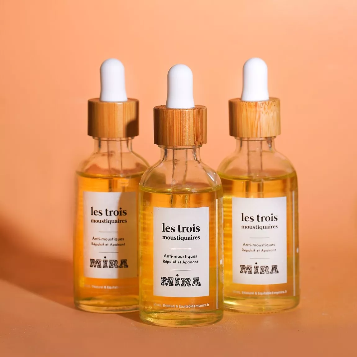 Huile anti-moustiques MIRA – Géranium, citronnelle & niaouli – 50 ml