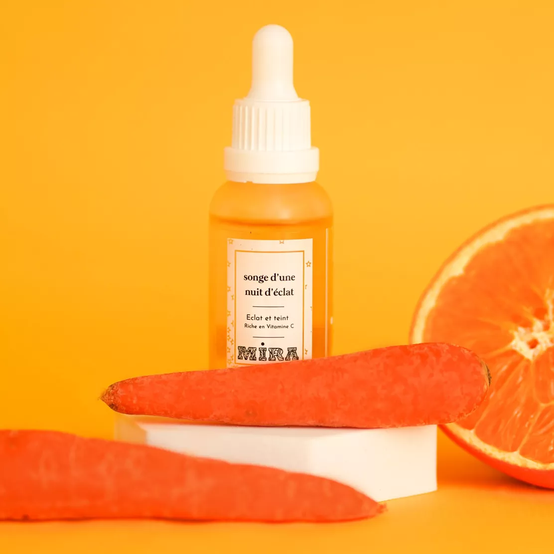 Sérum de nuit éclat 9% Vitamine C – Anti-âge, teint uniforme – 30ml