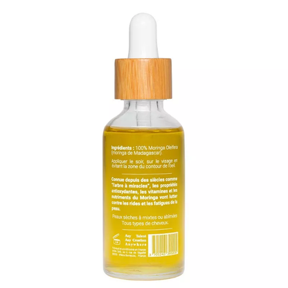 Huile de Moringa pure – Anti-âge, nourrissante et assouplissante – 50ml