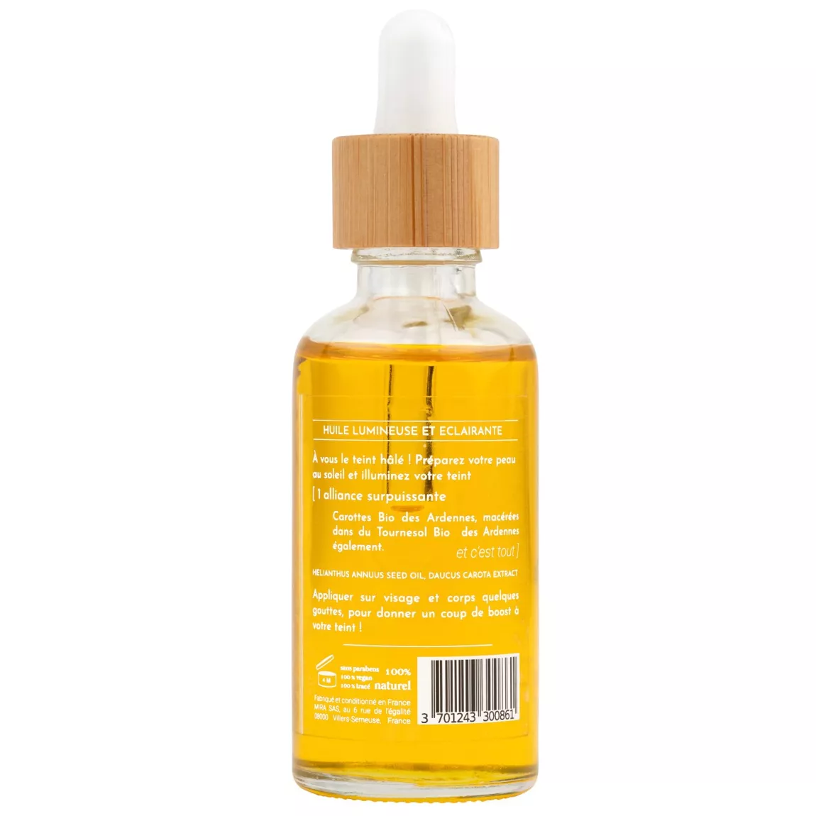 Macérât de carotte des Caraïbes – Teint hâlé, nourrissant et cicatrisant – 50ml