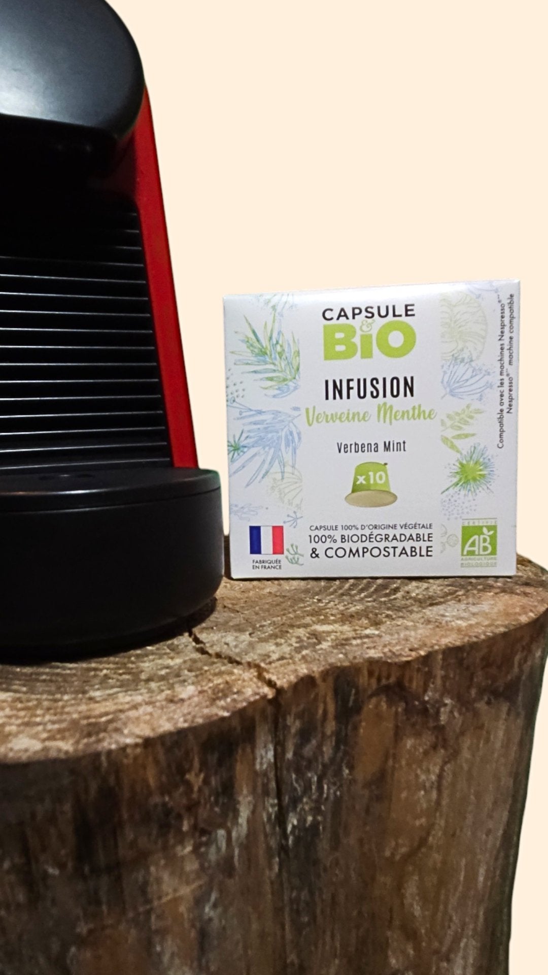 Infusion Verveine Menthe Bio en Capsules Biodégradables Capsule Bio - Relaxation Écologique