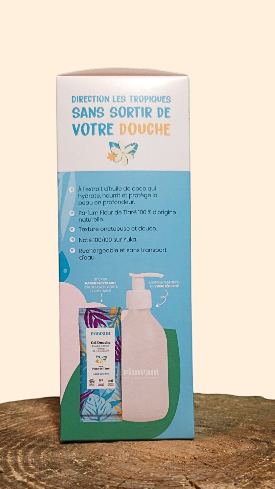 Kit Découverte Gel Douche PIMPANT Tiaré – Zéro déchet, écologique et sensoriel