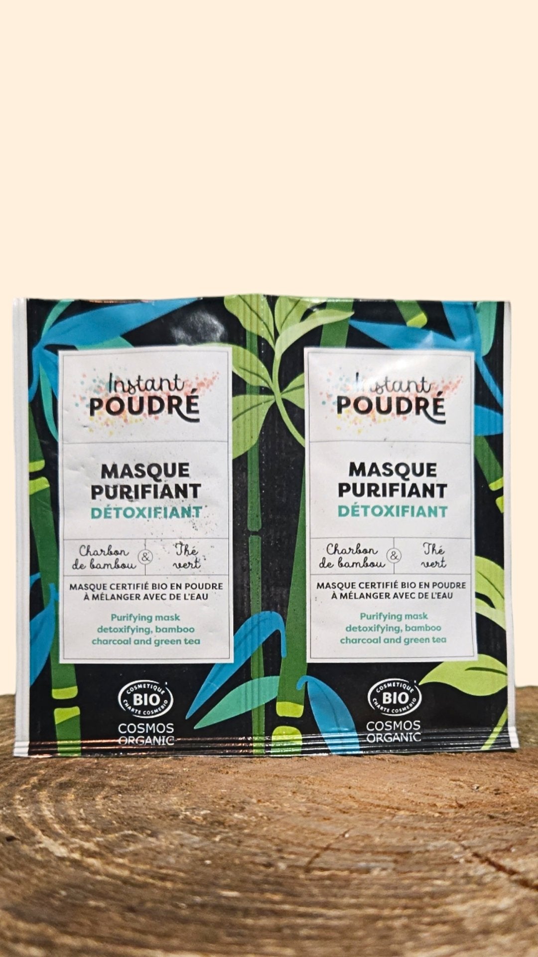 Masque Bio Purifiant Détoxifiant INSTANT POUDRE au Charbon – Anti-Brillance & Peau Nette | Soin Naturel Visage