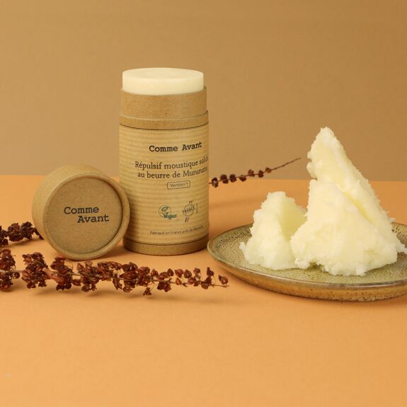 Répulsif Moustique COMME AVANT au beurre de Murumuru bio – Anti-moustiques naturel, efficace, zéro déchet