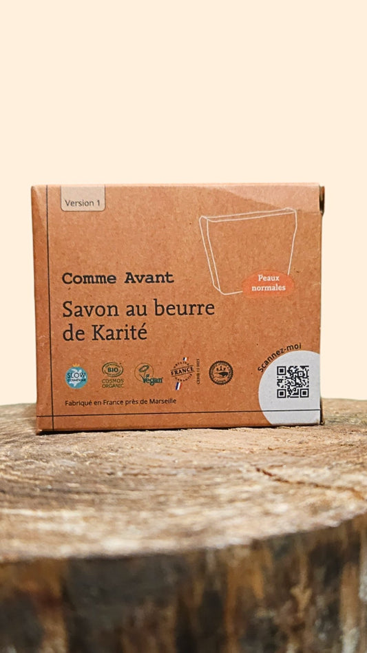 Savon COMME AVANT au beurre de karité bio – Douceur et apaisement pour tous types de peau