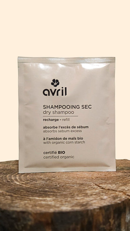 Shampooing Sec Avril 30g Certifié Bio – Absorption Sébum Instantanée & Écologique