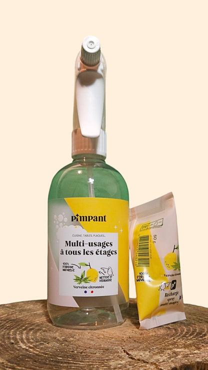 Spray Multi-usages Rechargeable PIMPANT – Nettoyage Naturel et Durable | Made in France