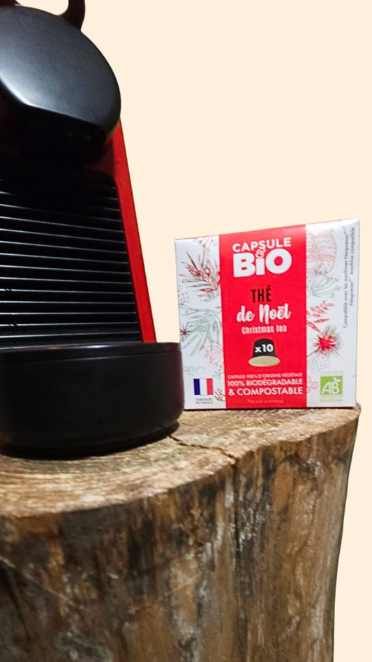 Thé de Noël Bio en Capsules Biodégradables Capsule Bio - Saveurs Festives & Écologiques